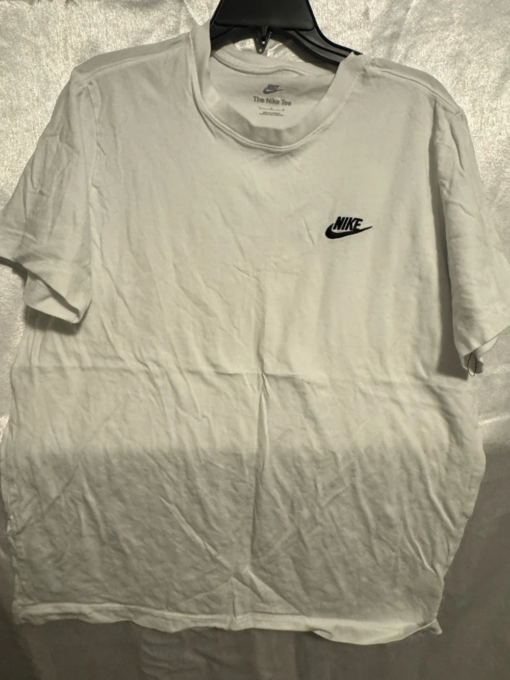 Nike White Short-Sleeve Logo Crew Tee